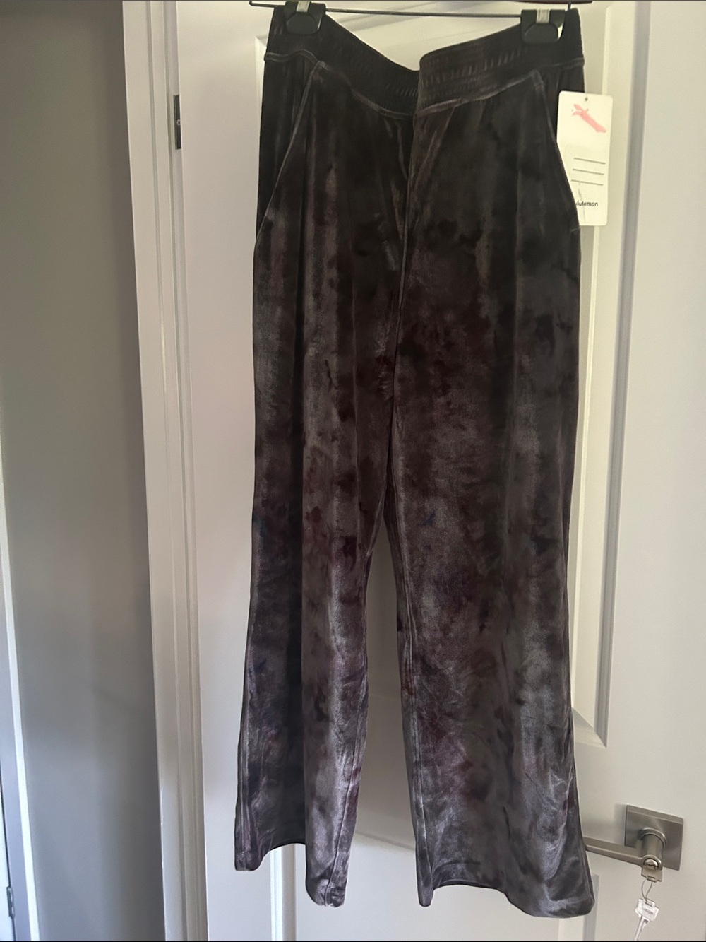 lululemon athletica Velvet Wide-Leg Pants in Deep Charcoal